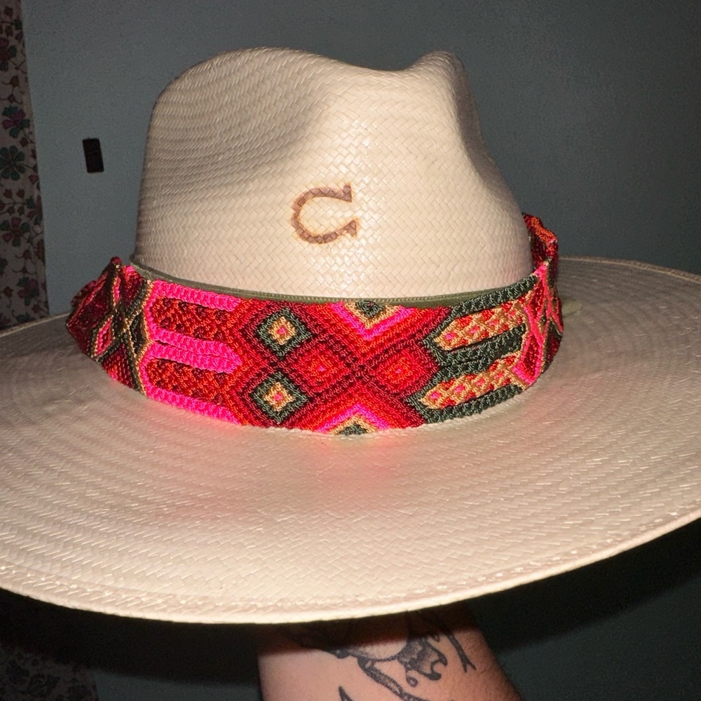 pink hat band